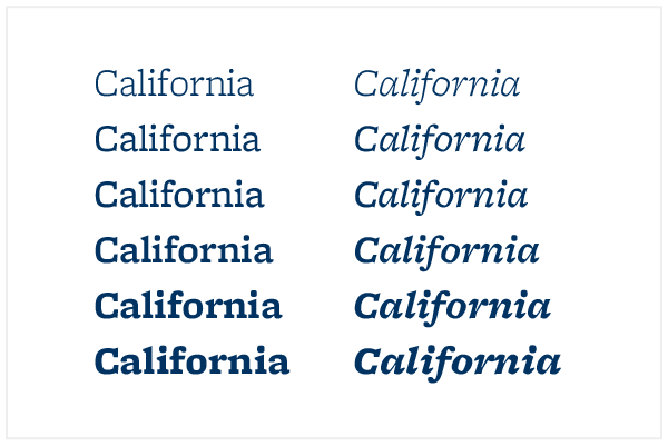 The California Font