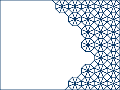 This is a visual example of a tessellation, one of the fours types of graphic elements defined in the UC Berkeley brand guidelines. 