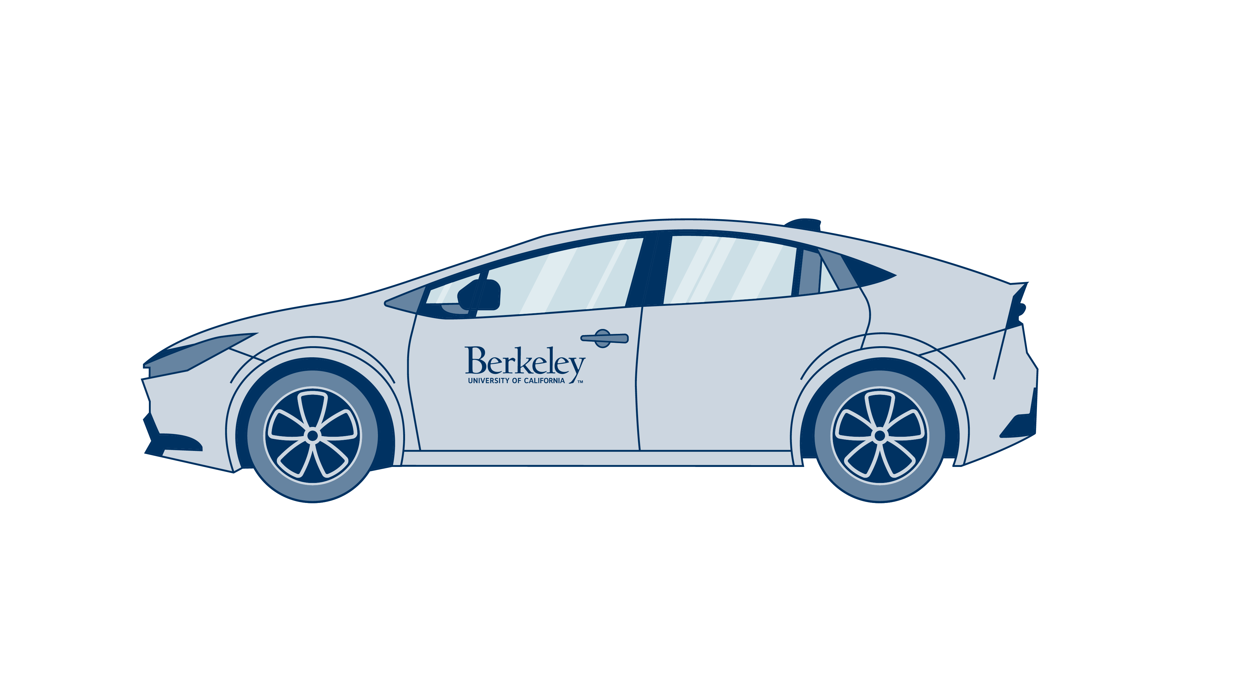 Diagram of logo placement on a Toyota Prius