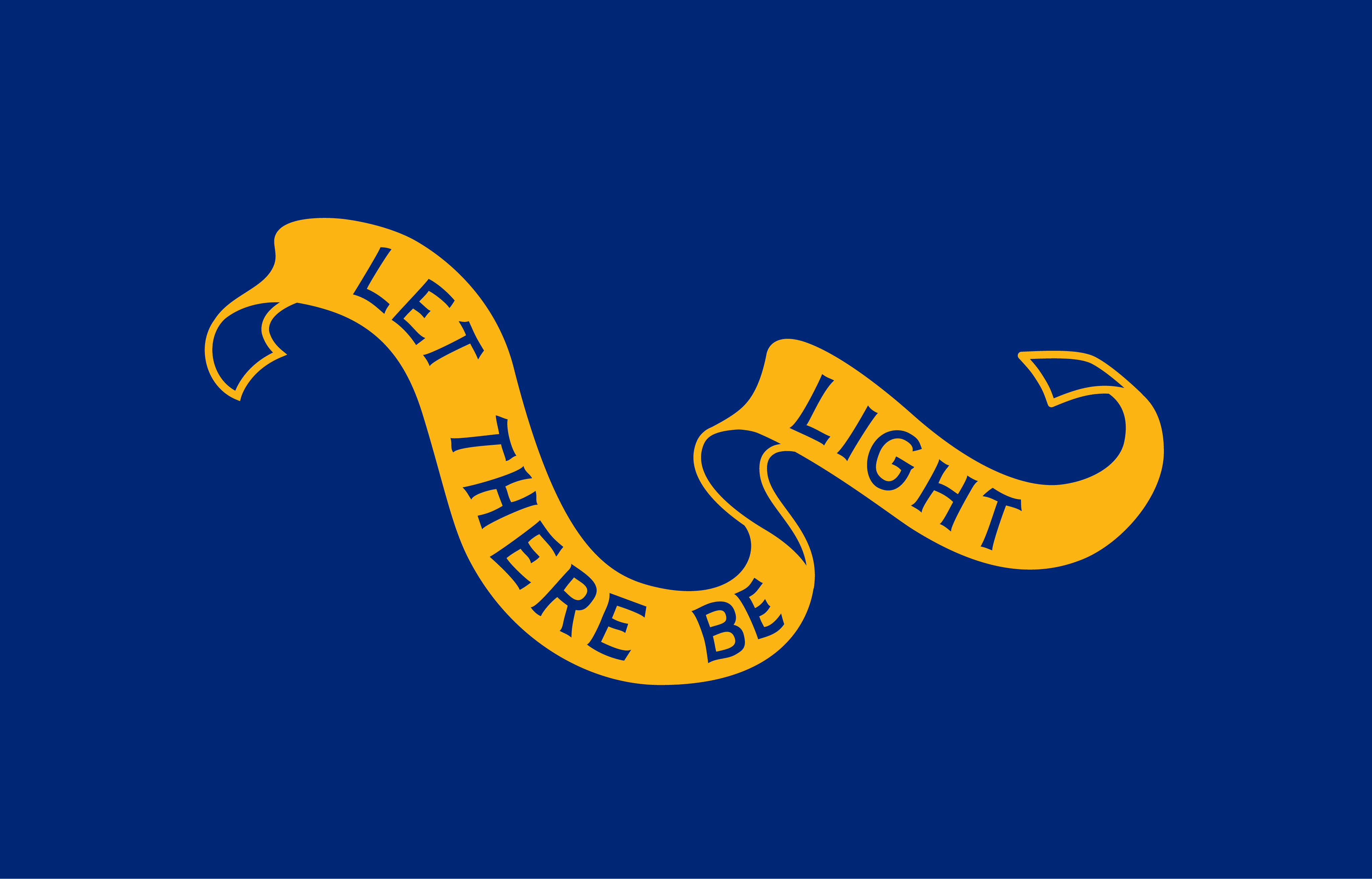 Banner with Let there be light